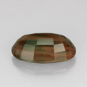 Andesina labradorita rojo natural de 4,83 ct, corte óvalo, VVS-VS