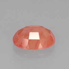 Labradorita Andesina Rojo naranja natural de 2.50 ct, Corte Óvalo, VVS