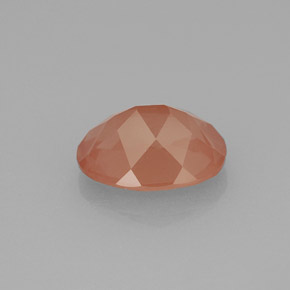 Andesina labradorita rojo natural de 1,81 ct, corte óvalo, VVS