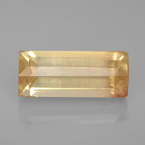 Andesina labradorita amarillo natural de 3,90 ct, baguette, VS