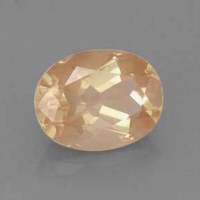 Andesina labradorita rojo natural de 1,77 ct, corte óvalo, VVS