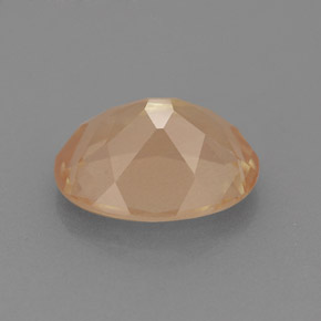 Andesina labradorita rojo natural de 1,77 ct, corte óvalo, VVS