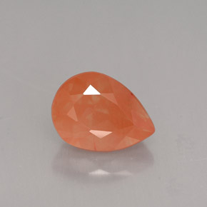 Andesina labradorita naranja natural de 1,98 ct, en forma de pera, VVS