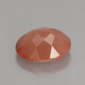 Andesina labradorita naranja natural de 3,16 ct, corte óvalo, VVS