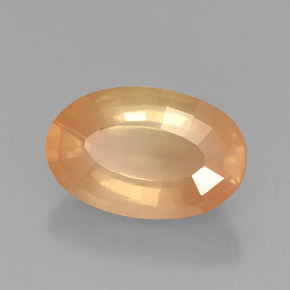 Labradorita Andesina Champán natural de 2.89 ct, Corte Óvalo, VVS