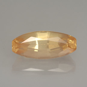 Andesina labradorita amarillo natural de 3,04 ct, forma elegante, VVS