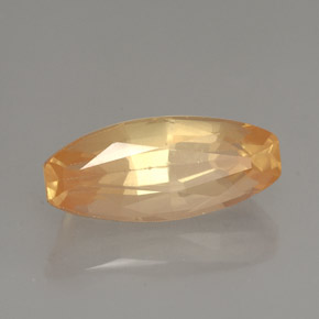 Andesina labradorita amarillo natural de 3,04 ct, forma elegante, VVS