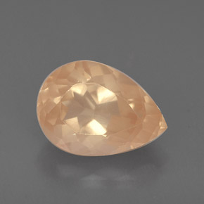 Labradorita Andesina Naranja miel natural de 2.03 ct, En forma de pera, VVS-VS
