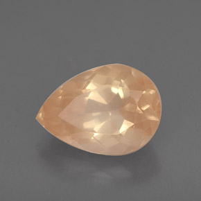 Labradorita Andesina Naranja miel natural de 2.03 ct, En forma de pera, VVS-VS