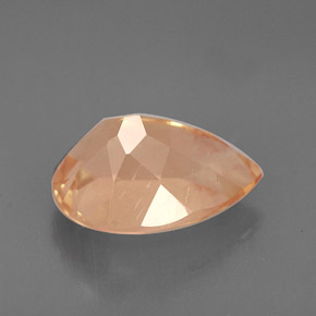Andesina labradorita naranja natural de 2,68 ct, en forma de pera, VS