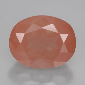 Andesina labradorita naranja natural de 3,10 ct, corte óvalo, VVS