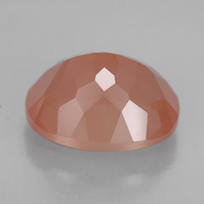 Andesina labradorita naranja natural de 3,76 ct, corte óvalo, VVS