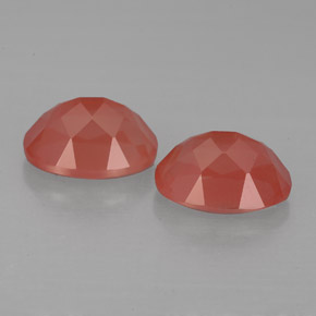 Gemas de andesina labradorita rojo natural de  ct, corte óvalo, VS