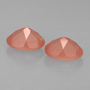 Gemas de andesina labradorita rojo natural de  ct, corte óvalo, VS