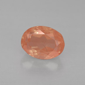 Andesina labradorita rojo natural de 1,49 ct, corte óvalo, VS