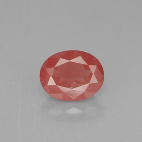 Andesina labradorita rojo natural de 1,35 ct, corte óvalo, VS