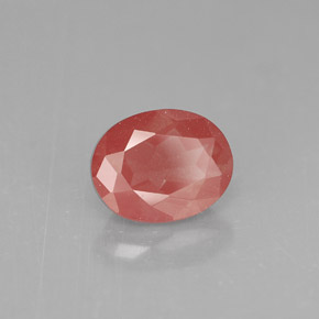 Andesina labradorita rojo natural de 1,35 ct, corte óvalo, VS