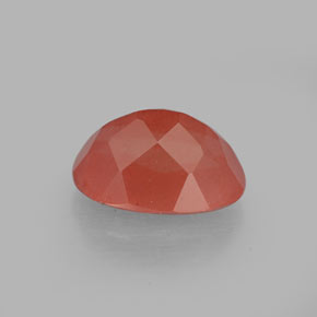 Andesina labradorita rojo natural de 1,40 ct, corte óvalo, VS