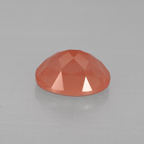 Labradorita Andesina Rojo naranja natural de 1.31 ct, Corte Óvalo, VS