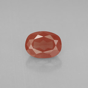 Andesina labradorita rojo natural de 1,33 ct, corte óvalo, VS