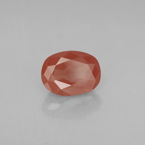 Andesina labradorita rojo natural de 1,33 ct, corte óvalo, VS