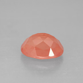 Andesina labradorita rojo natural de 1,96 ct, corte óvalo, VS