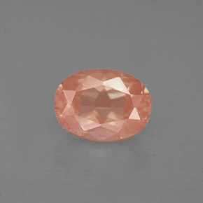 Labradorita Andesina Rojo naranja natural de 1.36 ct, Corte Óvalo, VS
