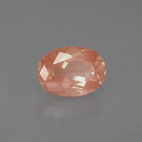 Labradorita Andesina Rojo naranja natural de 1.36 ct, Corte Óvalo, VS