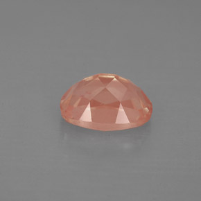 Labradorita Andesina Rojo naranja natural de 1.36 ct, Corte Óvalo, VS