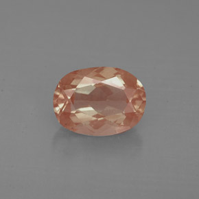 Andesina labradorita rojo natural de 1,23 ct, corte óvalo, VS