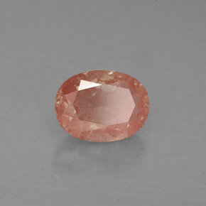 Andesina labradorita rojo natural de 1,18 ct, corte óvalo, VS