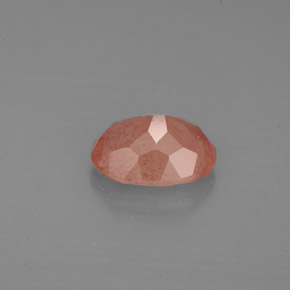 Andesina labradorita rojo natural de 1,18 ct, corte óvalo, VS