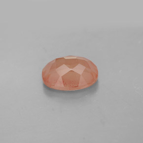 Andesina labradorita rojo natural de 1,39 ct, corte óvalo, VS