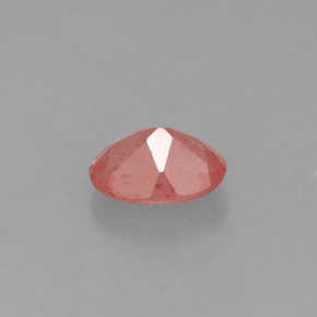 Andesina labradorita rojo natural de 1,13 ct, transparente, transparente / translúcido