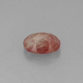 Labradorita Andesina Rojo naranja natural de 1.39 ct, Transparente, Transparente / Translúcido