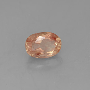 Labradorita Andesina Rojo naranja natural de 0.96 ct, Transparente, Transparente / Translúcido
