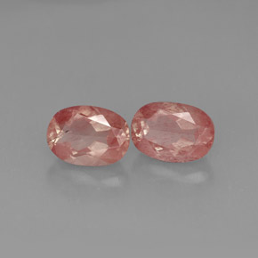 Gemas de Labradorita Andesina Rojo naranja natural de  ct, Transparente, Transparente / Translúcido