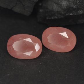 Gemas de andesina labradorita rojo natural de 1,90 ct, corte óvalo, VVS-VS