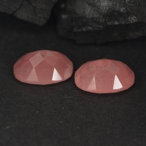 Gemas de andesina labradorita rojo natural de 1,90 ct, corte óvalo, VVS-VS