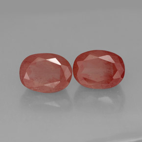 Gemas de Labradorita Andesina Rojo naranja natural de  ct, Transparente, Transparente / Translúcido