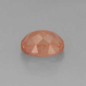 Labradorita Andesina Rojo naranja natural de 2.08 ct, Transparente, Transparente / Translúcido