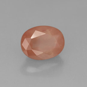 Andesina labradorita rojo natural de 2,05 ct, corte óvalo, translúcido