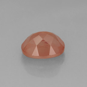 Andesina labradorita rojo natural de 2,05 ct, corte óvalo, translúcido