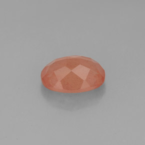 Andesina labradorita rojo natural de 1,30 ct, transparente, transparente / translúcido
