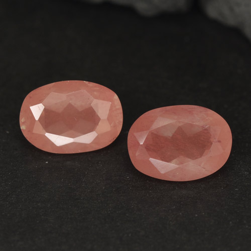 Gemas de andesina labradorita rojo natural de 1,91 ct, corte óvalo, VVS-VS