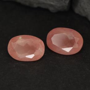Gemas de andesina labradorita rojo natural de 1,91 ct, corte óvalo, VVS-VS