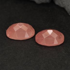 Gemas de andesina labradorita rojo natural de 1,91 ct, corte óvalo, VVS-VS