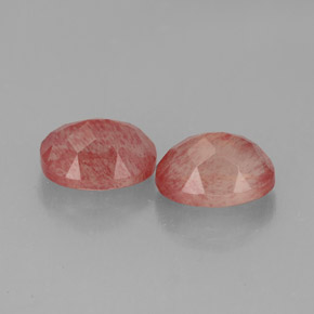 Gemas de andesina labradorita rojo natural de  ct, transparente, transparente / translúcido