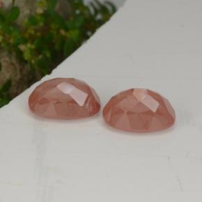Gemas de andesina labradorita rojo natural de 2,77 ct, corte óvalo, translúcido