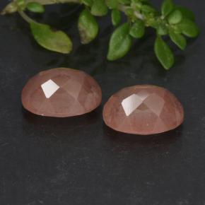 Gemas de andesina labradorita rojo natural de 2,81 ct, corte óvalo, translúcido